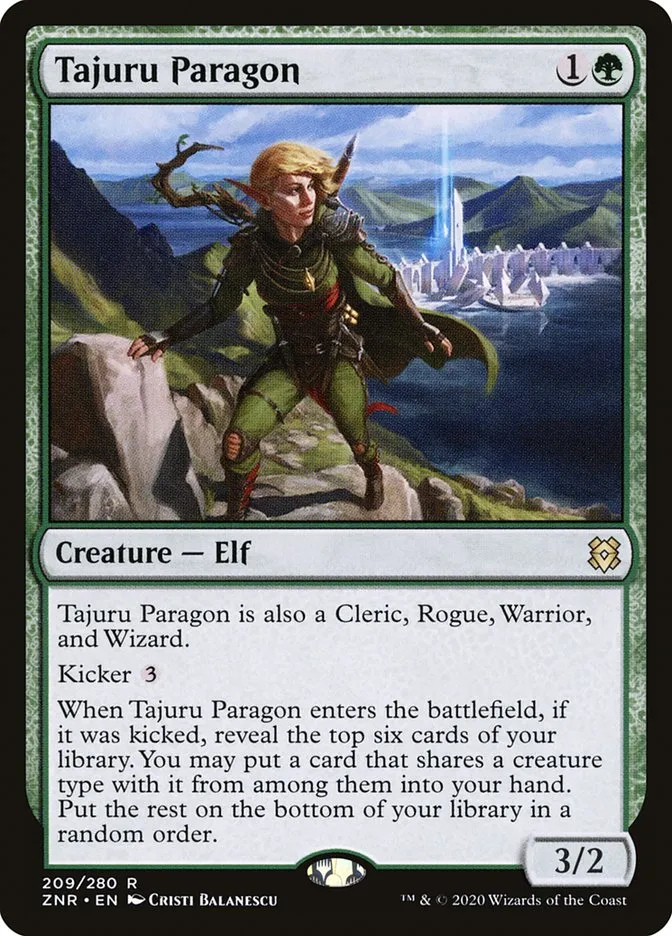 2020 Zendikar Rising Tajuru Paragon #209 rare card image