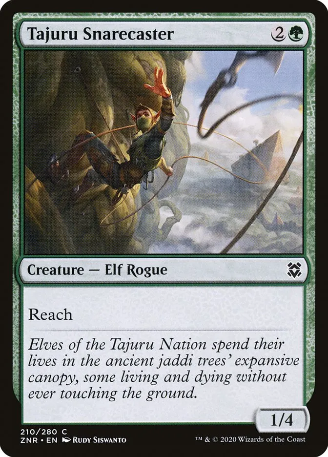 2020 Zendikar Rising Tajuru Snarecaster #210 common card image