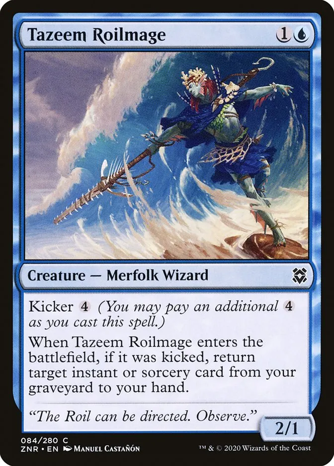 2020 Zendikar Rising Tazeem Roilmage common #84 common card image