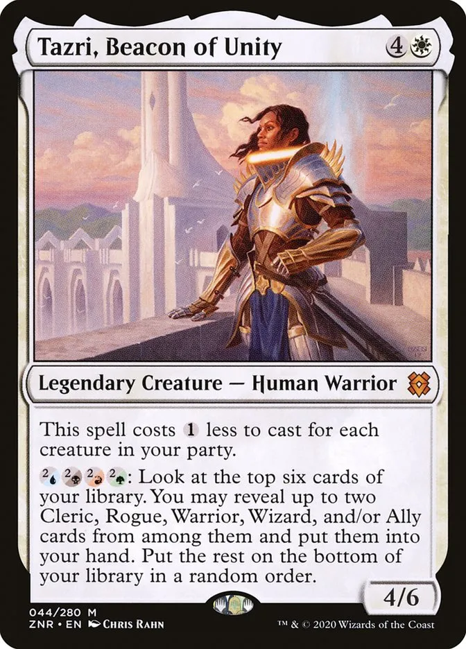 2020 Zendikar Rising Tazri, Beacon of Unity #44 mythic card image