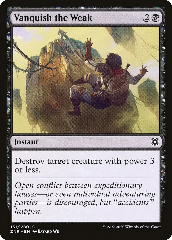 2020 Zendikar Rising Vanquish the Weak #131 common card image