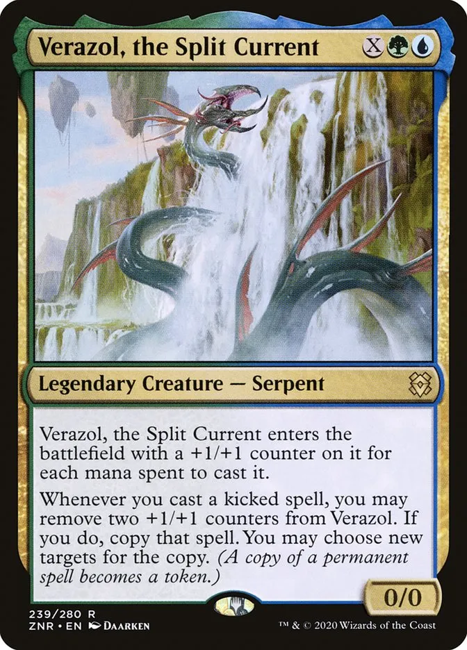 2020 Zendikar Rising Verazol, the Split Current #239 rare card image