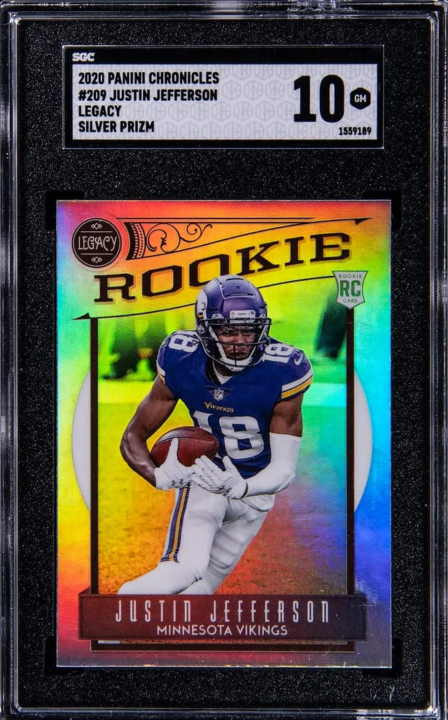 2020 Panin Chronicles Legacy Silver Prizm Justin Jefferson #209 card image
