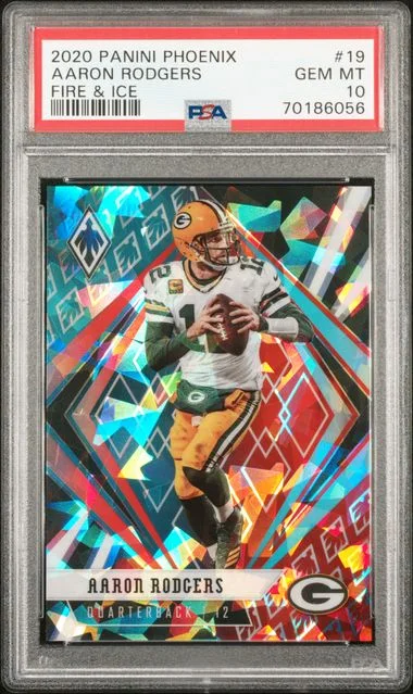 2020 Panini Aaron Rodgers Phoenix Fire & Ice #19 card image