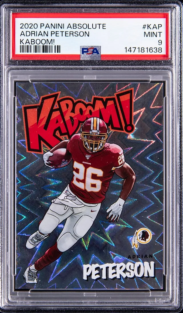 2020 Panini Absolute Adrian Peterson Kaboom! #K-AP card image