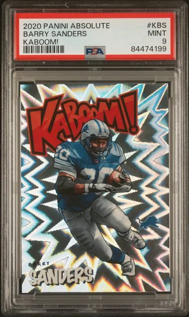 2020 Panini Absolute Barry Sanders Kaboom! #K-BS card image