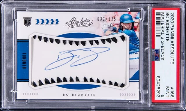 2020 Panini Absolute Bo Bichette Material Signature Black #166 card image