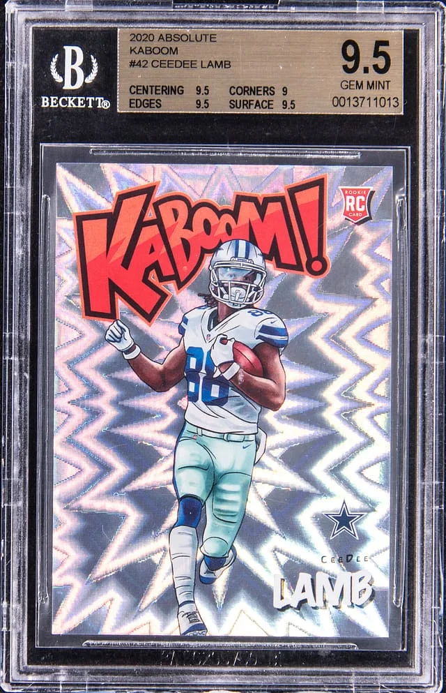 2020 Panini Absolute CeeDee Lamb Kaboom! #K-CL2 card image