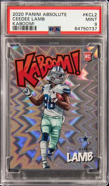 2020 Panini Absolute Ceedee Lamb Kaboom! #KCL2 card image