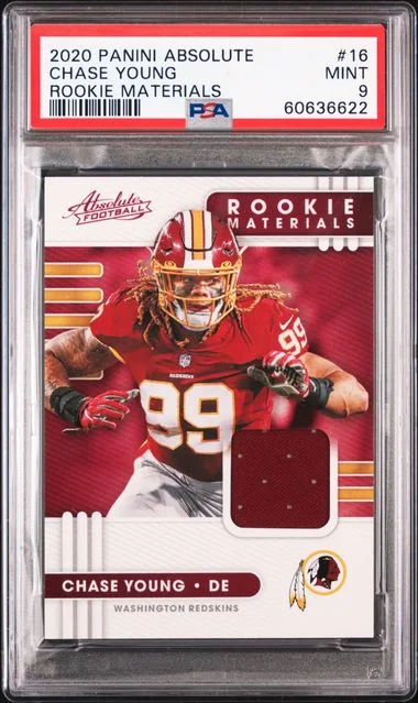 2020 Panini Absolute Chase Young Materials #16 card image