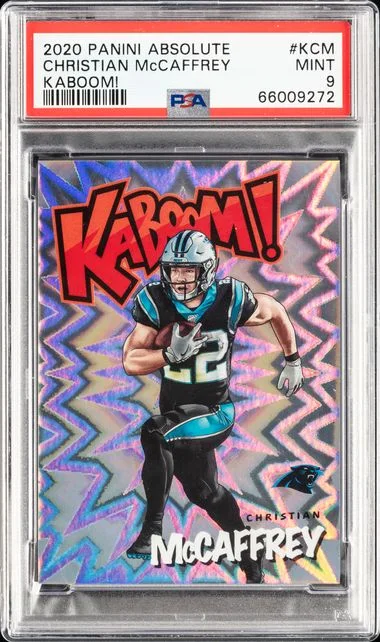2020 Panini Absolute Christian McCaffrey Kaboom! #K-CM card image