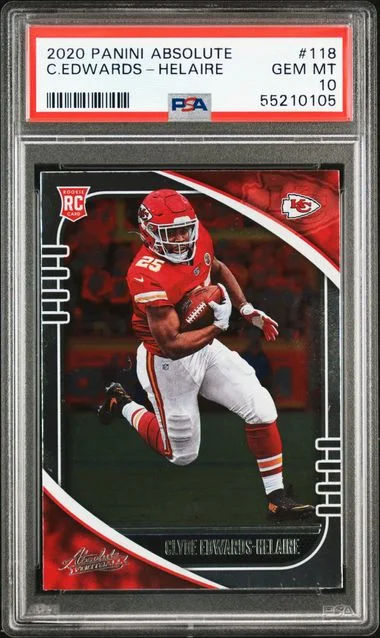 2020 Panini Absolute Clyde Edwards-Helaire #118 card image