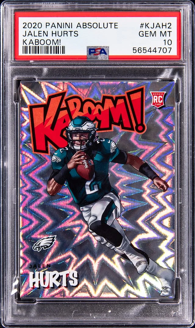 2020 Panini Absolute Jalen Hurts Kaboom! #K-JAH2 card image