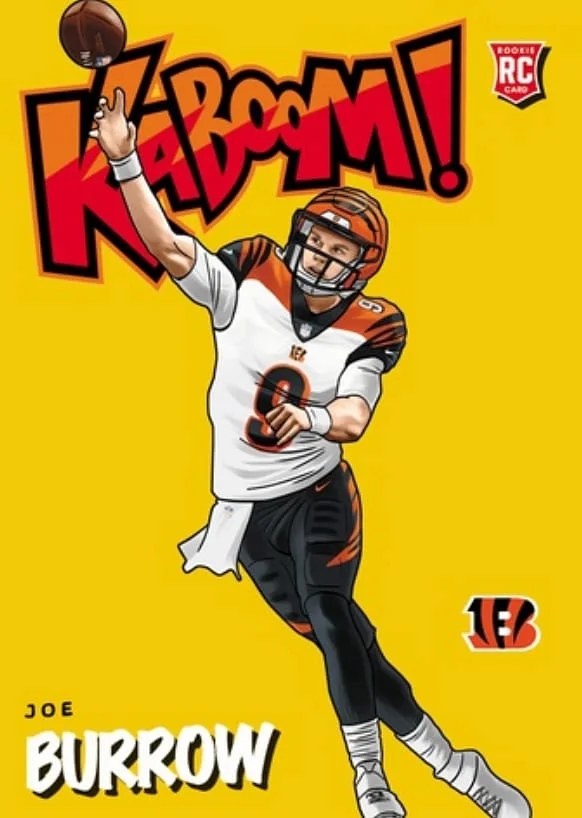 2020 Panini Absolute Joe Burrow – Digital Kaboom! #K-JB1 card image