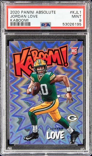 2020 Panini Absolute Jordan Love Kaboom! #Kjl1 card image
