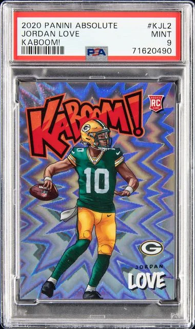 2020 Panini Absolute Jordan Love Kaboom! #Kjl2 card image