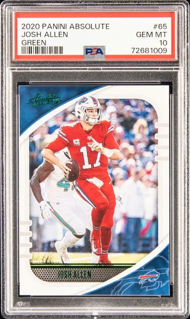2020 Panini Absolute Josh Allen Green #65 card image