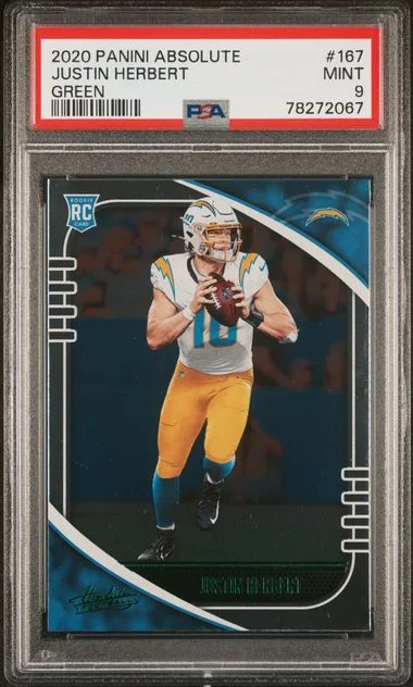 2020 Panini Absolute Justin Herbert #167 card image