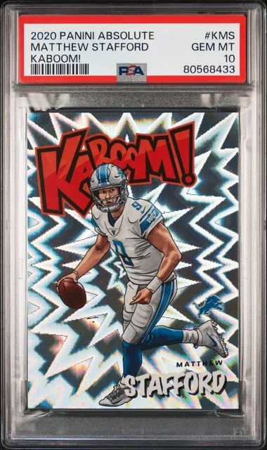 2020 Panini Absolute Kaboom! K-MS Matthew Stafford #no-number card image