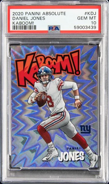 2020 Panini Absolute Kaboom! Kdj Daniel Jones #no-number card image