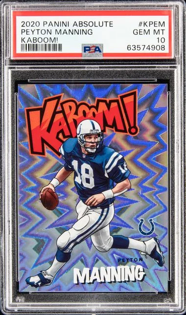 2020 Panini Absolute Kaboom! Kpem Peyton Manning #no-number card image