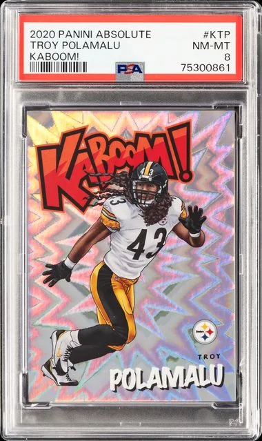 2020 Panini Absolute Kaboom! Ktp Troy Polamalu #no-number card image