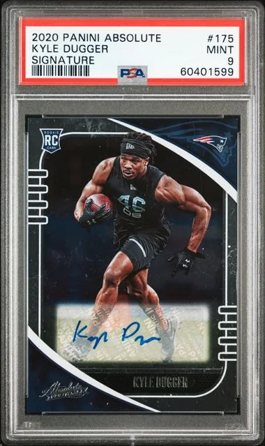 2020 Panini Absolute Kyle Dugger #175 card image