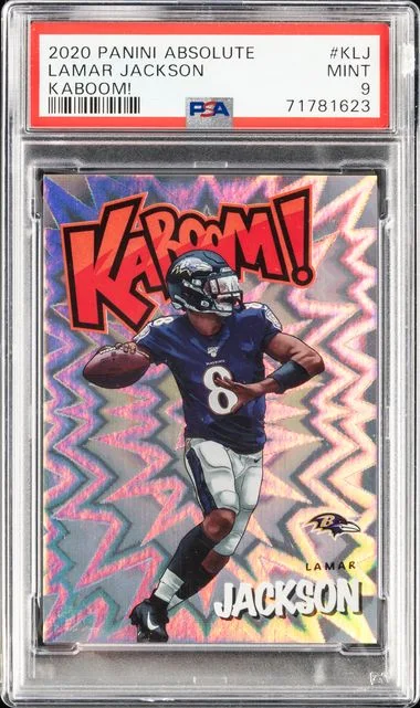 2020 Panini Absolute Lamar Jackson Kaboom! #K-LJ card image