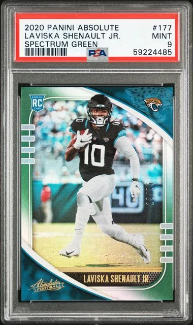 2020 Panini Absolute Laviska Shenault Jr. Spectrum Green #177 card image