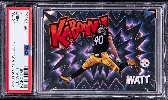 2020 Panini Absolute T.J. Watt Kaboom! #K-TW card image