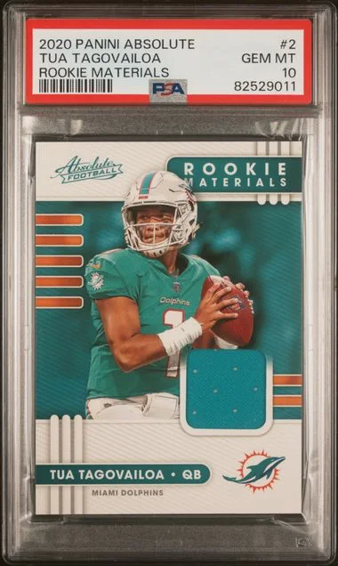 2020 Panini Absolute Tua Tagovailoa Materials #2 card image