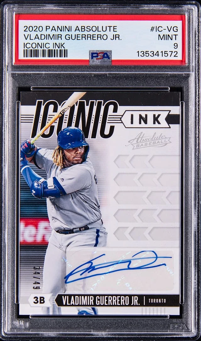 2020 Panini Absolute Vladimir Guerrero Jr. Iconic Ink #IC-VG card image
