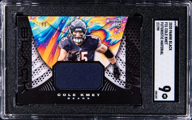 2020 Panini Black Cole Kmet Futuristic Material #F31 card image