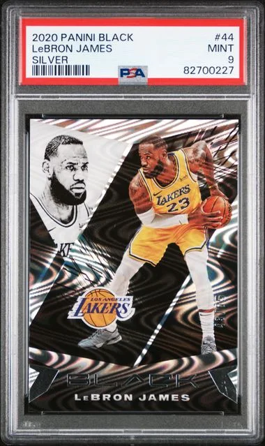 2020 Panini Black LeBron James Silver #44 card image