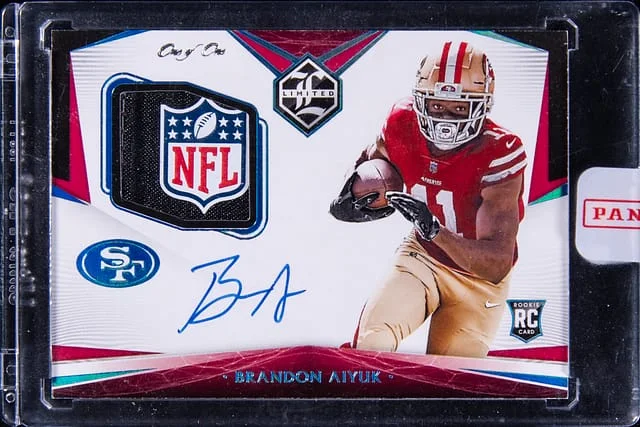 2020 Panini Brandon Aiyuk Xr Autograph #117 card image