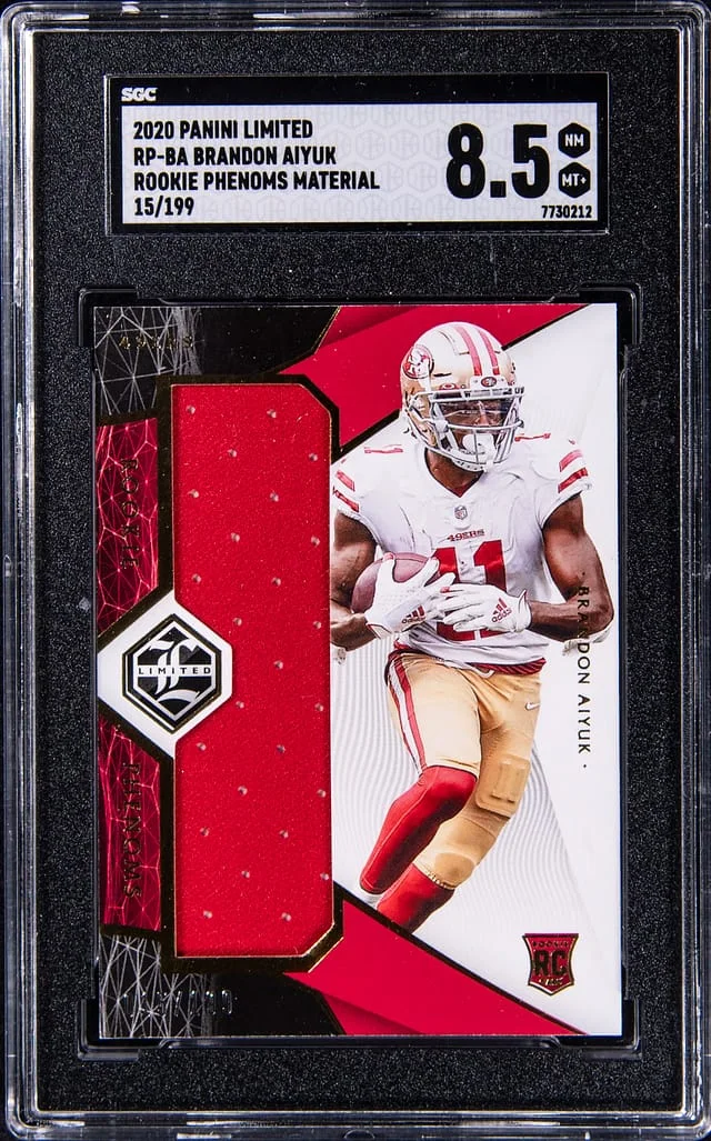 2020 Panini Brandon Aiyuk Limited Phenoms Material #RP-BA card image