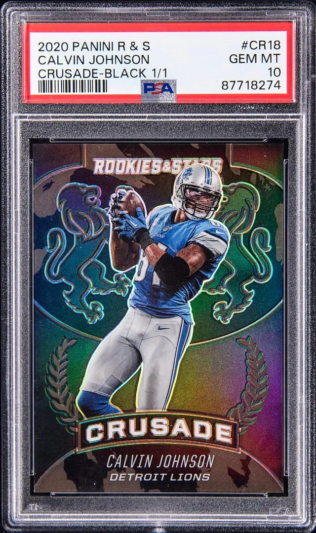 2020 Panini Calvin Johnson Rookies & Stars Crusade Black #CR-18 card image
