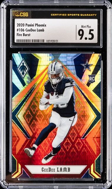 2020 Panini Ceedee Lamb Phoenix Fire Burst #106 card image