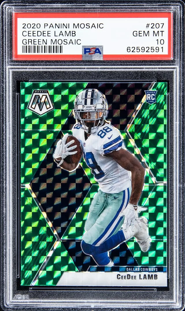 2020 Panini Ceedee Lamb Green Mosaic #207 card image