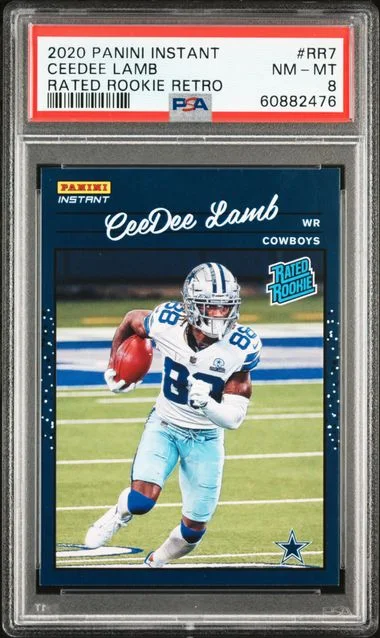 2020 Panini Ceedee Lamb Instant Rated Retro #RR7 card image