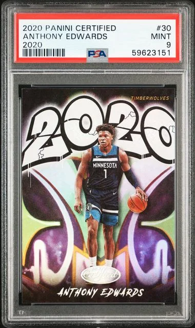 2020 Panini Certified Anthony Edwards 2020 #30 card image