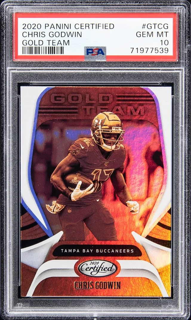 2020 Panini Certified Chris Godwin Gold Team #GT-CG card image