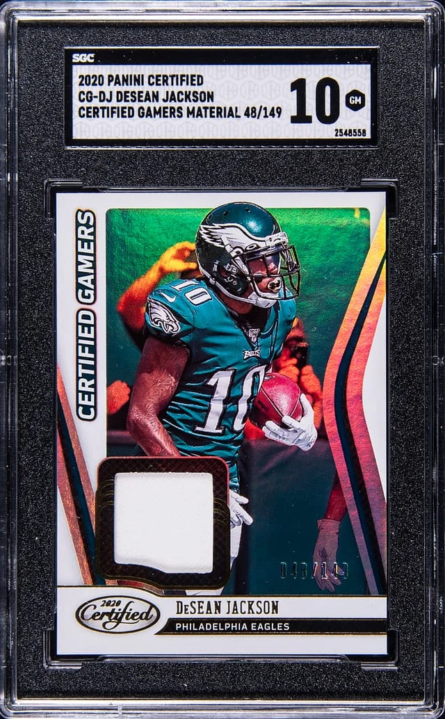 2020 Panini Certified DeSean Jackson Certified Gamers Material #CG-DJ card image