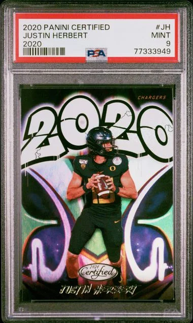 2020 Panini Certified Jh Justin Herbert #2020 card image