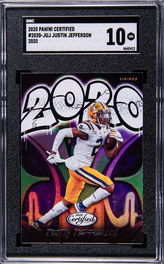 2020 Panini Certified Justin Jefferson 20 #JUJ card image