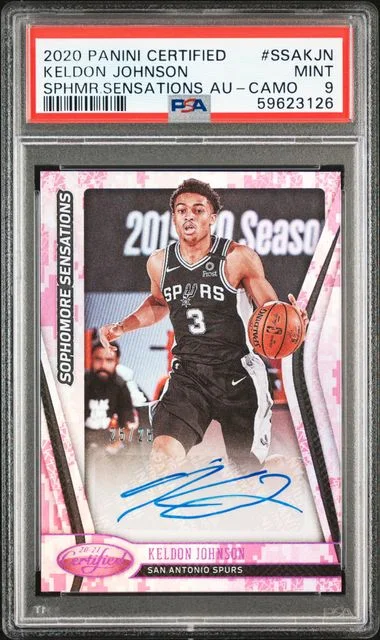 2020 Panini Certified Keldon Johnson Sophomore Sensations Autographs #SSAKJN card image