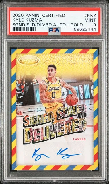 2020 Panini Certified Kyle Kuzma Signed, Sealed, Delivered Autographs #KKZ card image