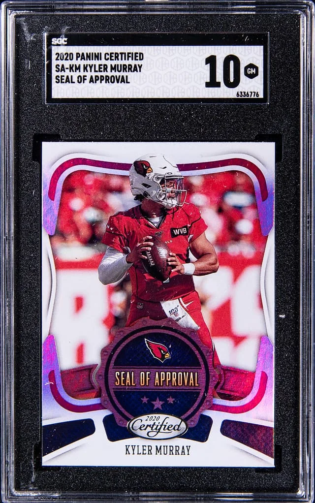 2020 Panini Certified Kyler Murray Seal of Approval #SA-KM card image