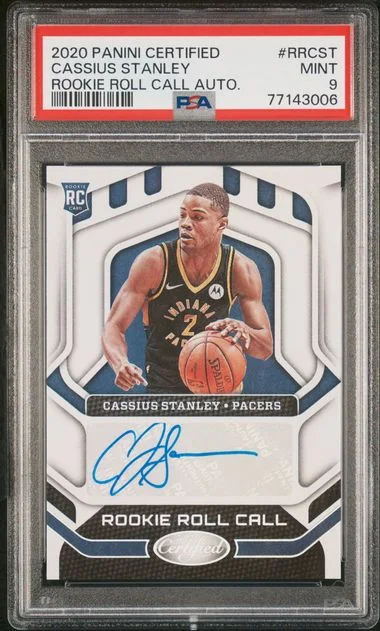 2020 Panini Certified Roll Call Autographs Rrcst Cassius Stanley #no-number card image
