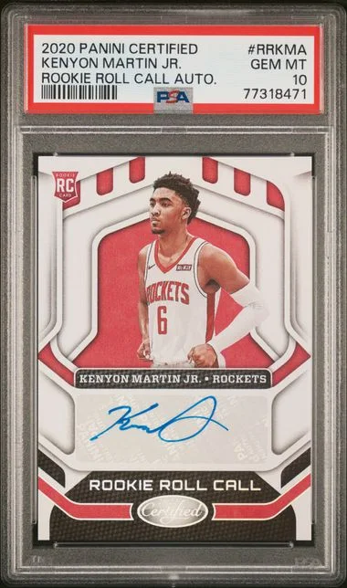 2020 Panini Certified Roll Call Autographs Rrkma Kenyon Martin Jr. #no-number card image